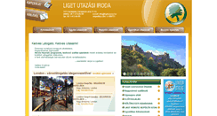 Desktop Screenshot of ligetutazas.hu