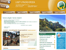 Tablet Screenshot of ligetutazas.hu